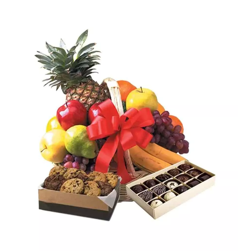 Fruit-AND-Wine Basket