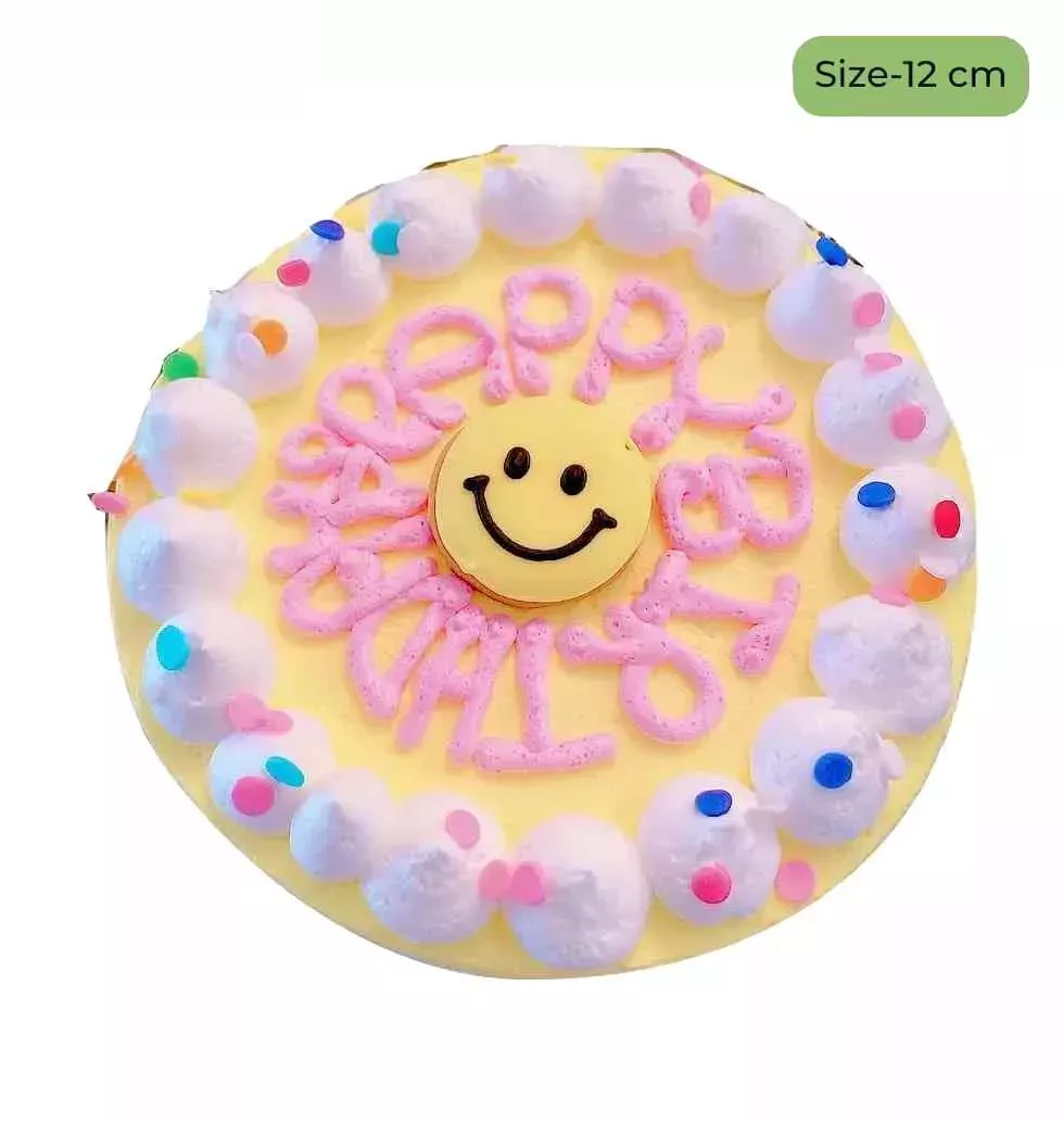 Smiley Delight Celebration Cake