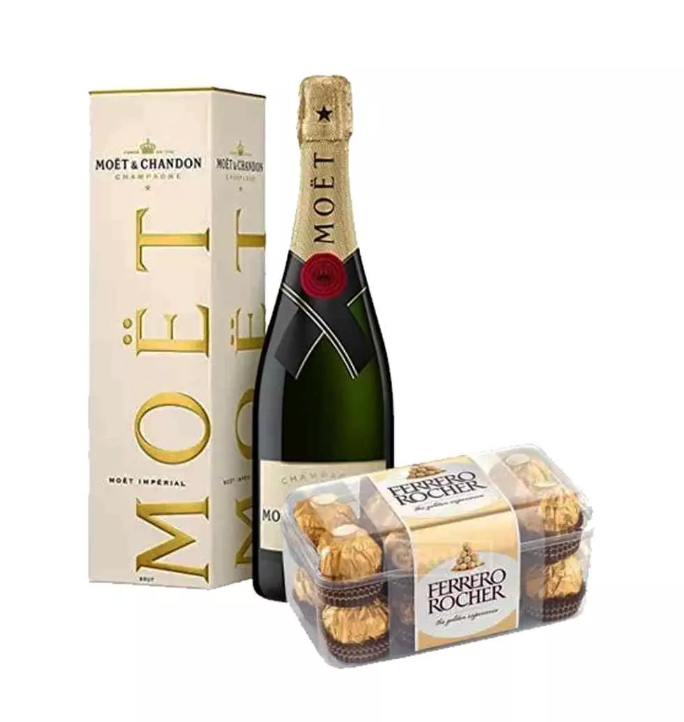 Luxury Champagne and Chocolate Gift